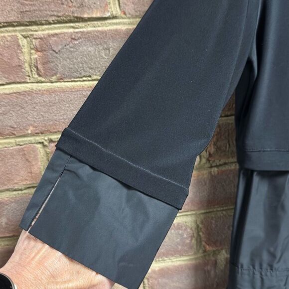 JOSEPH RIBKOFF Women’s Black Memory Taffeta and Silky Knit Popover Dress Size 8 - Picture 7 of 8